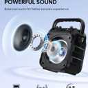 Karaoke Machine, Portable Bluetooth Speaker with 2 Wireless Microphones
