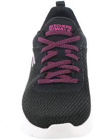 Skechers Women's Go Walk Flex-Alani Sneaker, Black/Hot Pink 
 6,5