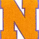 3 x 4.5" Iron on Letter Patches Varsity Letters Large Chenille Letterman Jacket Patches for Clothing/Jacket/Varsity/Bag (Yellow, N)