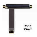 M.2 NGFF NVMe Key M Extender Cable to PCIE x16 Graphics Card Riser Adapter 16x PCI-e PCI-Express for M2 2230 2242 2260 2280 (25cm)