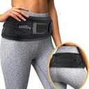 Vriksasana Posture Sacroiliac Hip Belt for Women and Men That Alleviates Sciatic, Pelvic, Lower Back, Leg and Sacral Nerve Pain Caused by Si Joint Dysfunction| Trochanter Brace (Regular, Black)