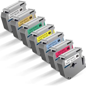 M Tape Work for PT-65 PT-70 PT-70BM PT-M95 Replace with Brother P Touch M Tape 12mm 0.47 Colors for M-K231s/M-431/M-531/M-631/M-731/M-831/M-931s with Label Maker PT-45 PT-80 PT-90 8m 26.2ft