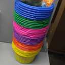 24 Pcs Plastic Mini Easter Baskets Bulk with Handles and 240g Grass, Colorful Small Egg Hunt Baskets Easter Grass Filler Stuffers for Spring Theme Party Favors Gifts Egg Hunt Supplies