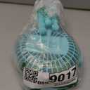 SWEETFULL Portable Stroller Fan with Display 4000mAh Battery Powered Mini Clip On Fan, 4Speed Rechargeable Small Personal Cooling for Baby Car Seat Crib Travel  Cyan