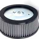 Harley Air Filter Engine Air Cleaner Motorcycle Air Filter for Harley 1999-2017 Dyna, 2000-2015 Softail, 1999-2007 Touring (NOT For 2008-2016 Touring/Trike) (Grey)