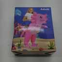 Stegosaurus Axolotl Costume Inflatable Costume for Adult Halloween Costumes Air Blow up Costumes Funny Ride on Axolotl Costume for Cosplay Party