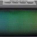 Riptunes Portable Bluetooth Sound Bar with 6 Changing LED Lights, Built-in Mic, Dynamic RGB Stereo Speaker for Desktop/Laptop/Phone/TV, Compatible w/USB/Micro-SD/AUX Line-in - Black