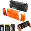 Ergonomic Comfort Grips & Convertible Protective Case for ASUS Rog Ally X Multifunctional Case (Orange Blaze)
