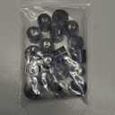 TopPerfekt 18 Round Rubber Feet with 304 Stainless Steel Screws and Stainless Steel Washer 0.59 x 0.75(HD), Not Slip, Non Marking, Perfect Grips for Furniture, Electronics and Appliances (18 Pieces * D19*16*H15mm)