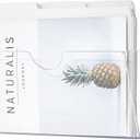 Qozary Clear Acrylic Magnetic File Holder  Magazine Rack for File Cabinets, Magnetic Mail Holder, File Organizer for Refrigerator, White Board, Office (Transparent, Medium)