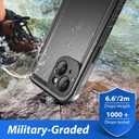 SPORTLINK Waterproof Case for iPhone 13, Shockproof Dustproof 13 Phone Case with Built-in Clear Screen Protector, Full Body Heavy Duty Sealed Protective Cover for iPhone 13 6.1 Inch