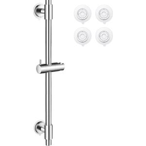 KES No Drill 30-Inch Shower Slide Bar with Adjustable Handheld Shower Head Holder, Self Adhesive, Universal Fit, SUS304 Polished Stainless Steel Drill-Free for Bathroom, F209S78DF-PS
