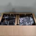 Ulif E12C Max Heavy Duty Closet Organizer SystemFreestanding Clothing Rack, Adjustable Garment Rack 83" W x 16" D x 76.5" H Holds 1060 lbs, Black Clothing Rack with Black Dustproof Cover