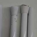 Tension Curtain Rod 30 to 64 Inch White Curtain Rod Adjustable Expandable Spring Tension Curtain Rod No Drilling Spring Loaded Curtain Rods For Windows Bedroom Closet Doorway Door, White