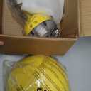 COSYLUX Modern Small Table Lamp for Bedroom, Cute Dome Shade Reflecting Light Reading Lamp for Living Room, Kid's Room, Study, Office, Beside Bedside Nightstand Desk Lamp(Yellow)