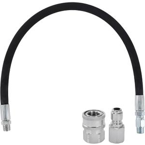 Tool Daily Pressure Washer Whip Hose with Swivel, Hose Reel Connector for Pressure Washing with Power Washer Adapter Set, 2 FT