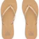 REEF Bliss Nights Womens Flip Flop, Super Lightweight and Soft Footbed, Thin Strap Beach Sandal, Ditsy Cheetah, Size 6