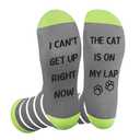 LSVGSAK Novelty Cat Dad Socks Birthday Christmas Cats Themed Gifts for Cat Lovers Friend Son Husband Brother Boyfriend Animal Lover