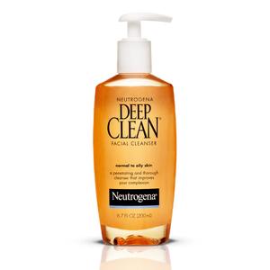 Neutrogena Deep Clean Daily Facial Cleanser with Beta Hydroxy Acid for Normal to Oily Skin, Alcohol-Free, Oil-Free & Non-Comedogenic, 6.7 fl. oz (6.7 Fl Oz (Pack of 3))