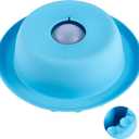 2 x PEDAY Nonslip Dog Slow Feeder Lick Bowl with Ball, Enrichment Toy for Water, Yogurt & Jam, Dishwasher Safe, Blue