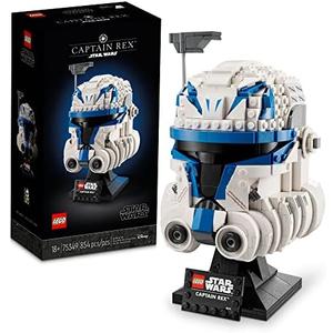 LEGO Star Wars Captain Rex Helmet Building Set, The Clone Wars Collectible Model for Adults, Star Wars Memorabilia, 75349