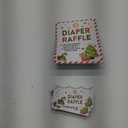 Christmas Diaper Raffle Game Sign and Card, Christmas Shower Party Game Set, 1 Sign with 50 Raffle Tickets LK-015