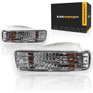 For Toyota 4Runner Turn Signal Light 1996 1997 1998 Pair | Diamond Design | Set of 2 | Clear Lens