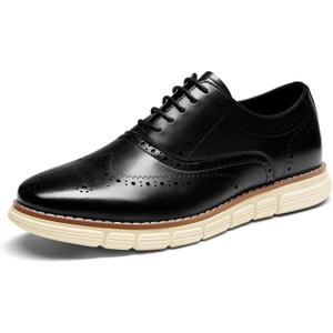 Bruno Marc Men's Crossflex Dress Sneakers Wingtip Derby Casual Oxford Formal Shoes (10)