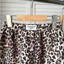 Girl's Leopard Print Casual Shorts Y2K Letter Patched Elastic Waist Summer Mini Shorts (Coffee Brown)
