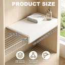 5 Pcs Wire Rack Covers 26x16x3 inch inch PVC Pantry Shelf Cover 0.31 inch Thick Removable Closet Wire Rack Shelf Covers,Decoration Kitchen Bathroom Office Shelving(Light Luxury White,26x16x3inch)
