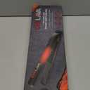 CHI Original Lava Ceramic Flat Iron, Hair Straightener For An Even & Smooth Finish, Lower Temperature, 11 Foot Cord For Convenience, 1" Iron (Black/Red)