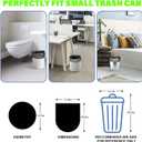Biodegradable Trash Bags 8 Gallon Black - Medium Garbage Bags 8-10 Gallon Tall Kitchen Compostable Unscented 100 Count Recycling Strong Thick Office Waste Basket Liners Bulk Inwaysin