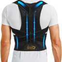 Upgraded Back Brace Posture Corrector for Men and Women - Relief for Neck, Back,and Shoulder Pain - Full Adjustable and Breathable Posture Back Brace - Improve Back Posture and Provide Lumbar Support M