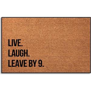 Live Laugh Leave by 9 pm Inside Front Door Mat for Front Door Inside, Outdoor Door Mats for Home Entrance Rugs Indoor Floor Mats for Entryway 30"X18"