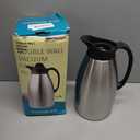 Yummy Sam Thermal Coffee Carafe Stainless Steel 102oz(3 Lifter) Double Walled Vacuum Coffee Water Beverage Dispenser 12 Hour Heat Retention/24 Hour Cold Retention (Silver)