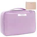 Travel Makeup Bag Cosmetic Bag Makeup Bag Toiletry bag for women and men (Purple)