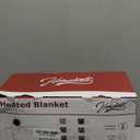 Homemate Heated Blanket Electric Throw - 50x60 Heating Blanket with 10 Fast Heat Levels 8 Hours Auto Off Soft Cozy Flannel Over-Heated Protection ETL Certification Keep Warming in Home (Grey Geometry)