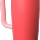 Owala FreeSip Tumbler Insulated Stainless Steel Water Bottle with Built-in Straw and Side Handle, For Travel, Work, School, and Sports, 40oz, BPA Free, Leak Proof, Strawberry Fields