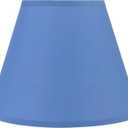 Aspen Creative 58780 Empire Uno Lamp Shade in Azure Blue, 7" Top x 13" Bottom x 10" Slant Height, Slip UNO 33mm