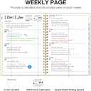 2 x 2026 Planner, Weekly and Monthly Calendar Planner, January 2026 - December 2026, Hardcover 2026 Calendar Book with Tabs For Women & Men, Inner Pocket, Spiral Bound, Perfect for Office Home School Supplies - A4 (8.5" x 11"), Gray