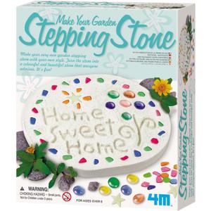 4M Make Your Garden Stepping Stone Kit-Outdoor Toys - Arts and Crafts for Kids Ages 8-12