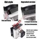Mini Air Conditioner DC 12V DIY Thermoelectric Peltier Refrigeration Cooling System Heat Sink Conduction Module Semiconductor Fridge Refrigeration Cooling System DIY Kit (Dual)