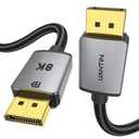 3 x UANTIN 8K DisplayPort Cable 1.4, VESA Certified 3FT High-Speed Braided DP Cord [8K@60Hz, 4K@144Hz, 2K@240Hz] 32.4Gbps/HDR/HBR3/FreeSync/G-Sync, Display Port Cable for Gaming Monitor