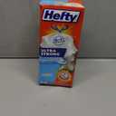 Hefty Ultra Strong 13 Gallon Trash Bags, Tall Kitchen Trash Bags 13 Gallon Size, Drawstring Closure, Continuous Odor Control, White, Clean Burst Scent, 40 Bags
