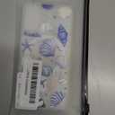 MAYCARI Ocean Theme Original iPhone 16 Case Compatible with Magnet Blue Marine Shells Clear Magnetic Phone Cover for Girls Women Summer Soft TPU Hard Back Shockproof Protective Case for 16 6.1"