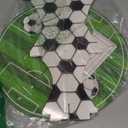 Cupcake Topper Soccer Ball - 3 Tier Football Stand, Soccer Field Decor for Teen Sports Birthday Party Supplies