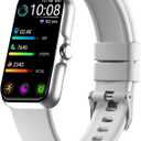 Health Fitness Tracker, Smart Watch with 24/7 Heart Rate and Blood Oxygen Monitor, Sleep Tracker with IP68 Waterproof, Activity Tracker Pedometer Step Counter for Women Men (Gray)