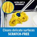 Screw On Cotton Mop Head Replacement Refill, Heavy Duty String Mop Head for Boat, Deck, Floor, Home, Car, and RV Cleaning, Durable and Absorbent Design