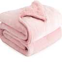 Cottonblue Weighted Blanket Queen Size 15lbs, Sherpa Weighted Blankets for Adults, Fuzzy Soft Flannel Bedding Blanket Throw, Cozy Plush Blanket for Sofa Bed, 60 x 80 inches, Blush Pink
