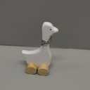 Leinuosen 3 Set One Silly Goose Birthday Decorations 6 Inch Silly Goose Birthday Table Centerpiece Funny 1st Party Supplies Wooden Geese Push Pull Figurine Shelf Table Decor for Baby Shower (Brown)